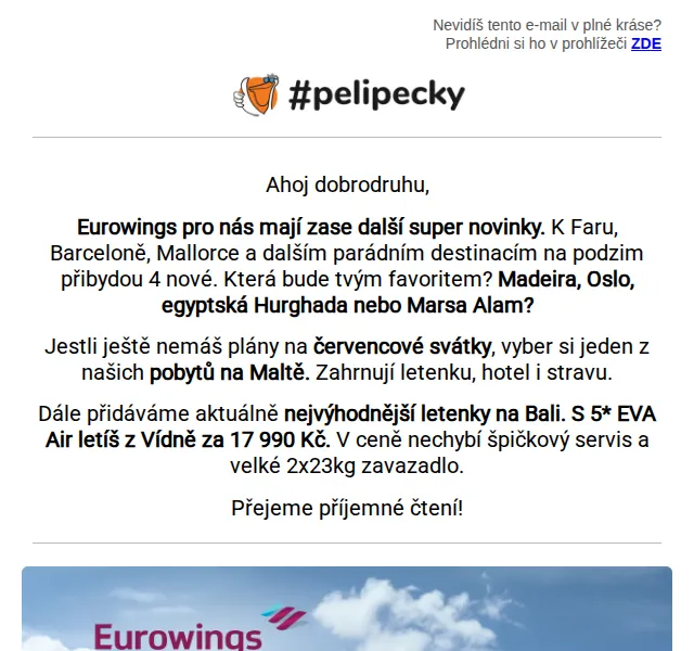 Tereza z Pelipecky.cz: letenky od 1 990 Kč a pobyty na Maltě – červenec 2026 | Nuslet.cz