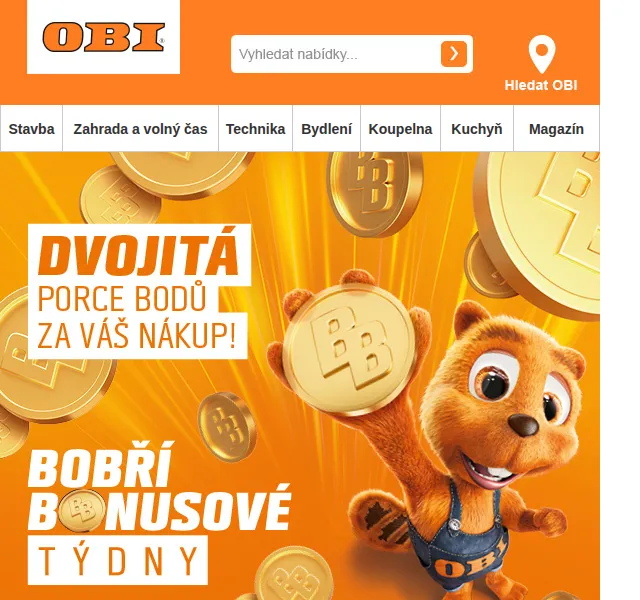 OBI Novinky: Dvojitá porce bodů – září 2023 | Nuslet.cz