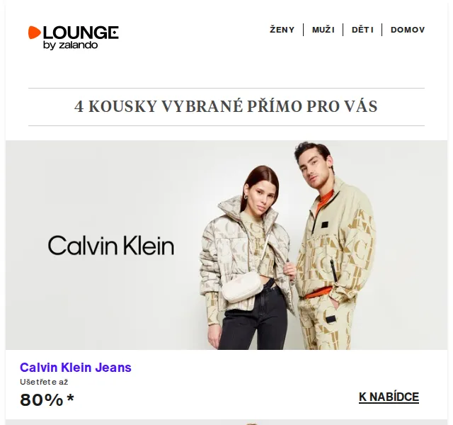 Lounge by Zalando: Calvin Klein, Love Moschino a Pieces – červen 2026 | Nuslet.cz