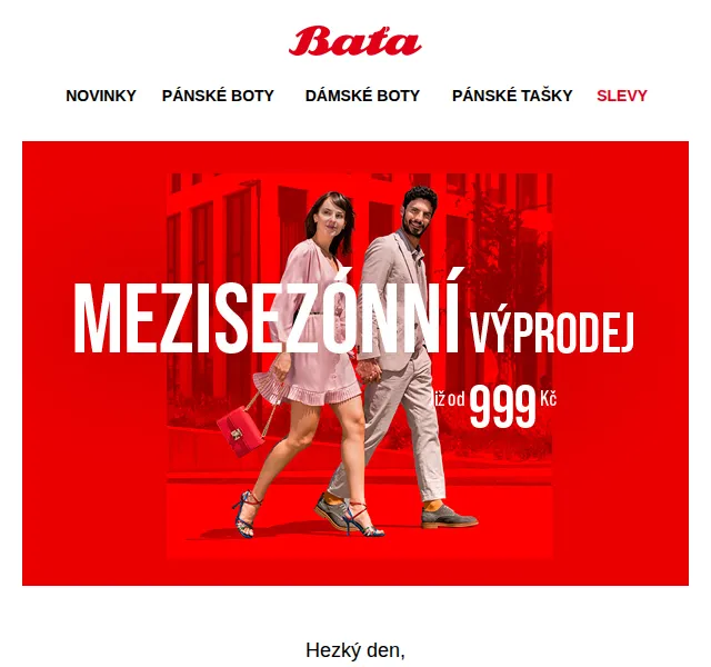 Baťa: Mezisezónní výprodej bot – ceny od 399 Kč – červenec 2026 | Nuslet.cz