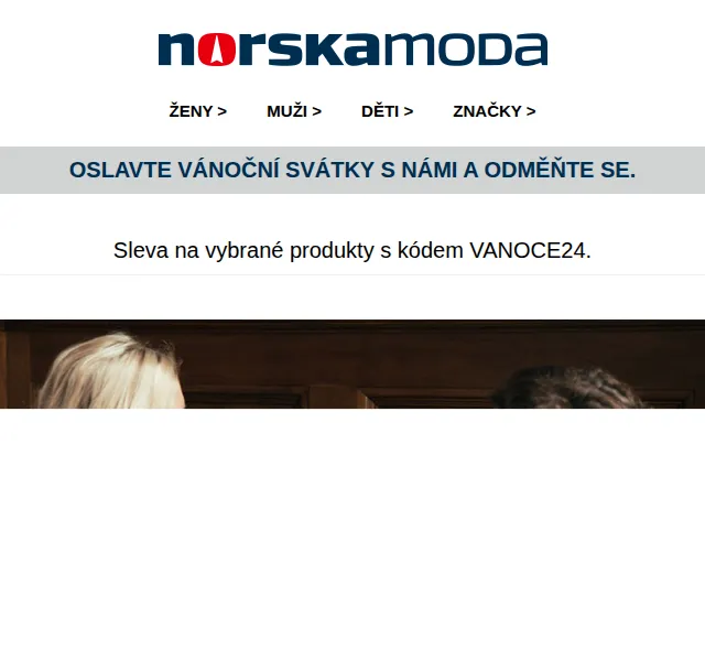 Norskamoda.cz: Sleva až 30 % s kódem VANOCE24 – červenec 2026 | Nuslet.cz