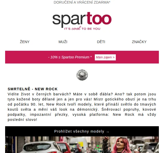 Spartoo: New Rock, CK, adidas Performance – doručení zdarma – červen 2026 | Nuslet.cz
