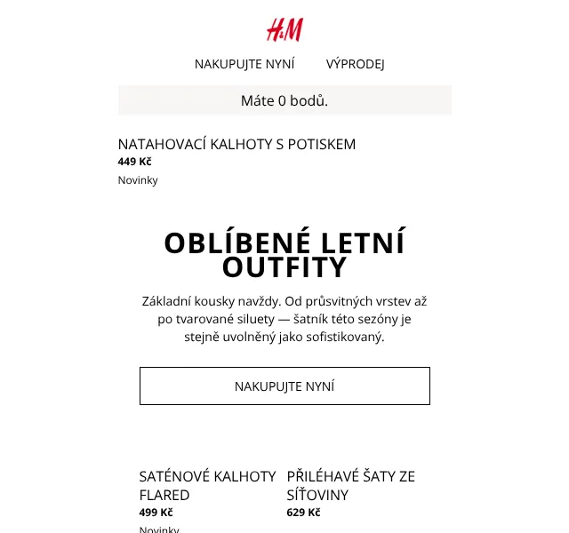 H&M Fashion: Letní outfity od 249 Kč – červen 2026