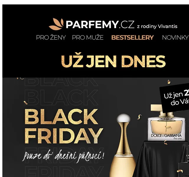 Parfemy.cz: Black Friday slevy až 50 % – červen 2026 | Nuslet.cz