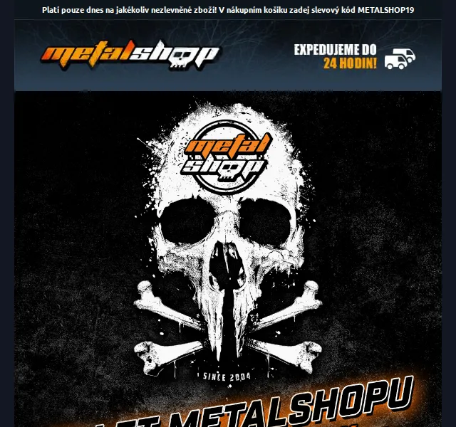 METALSHOP: 19% sleva na vše – červenec 2026 | Nuslet.cz