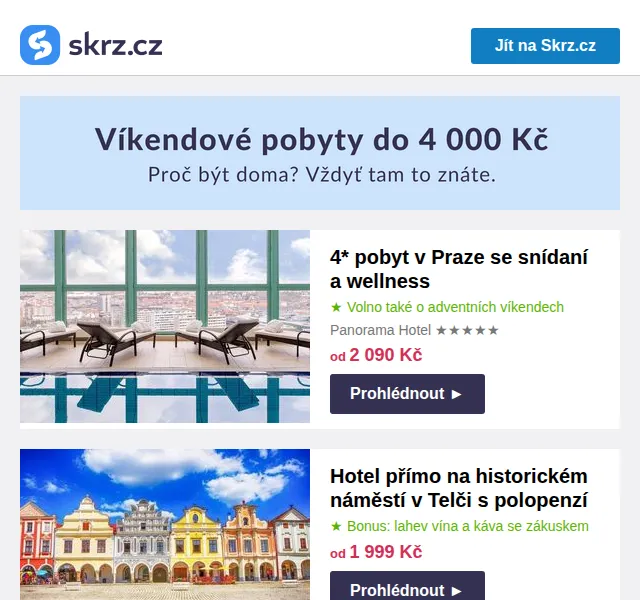 Vánoce na Skrz: Wellness pobyty od 1 390 Kč – červen 2026 | Nuslet.cz
