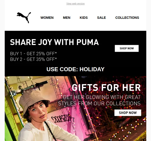 PUMA: Dárky pro ženy se slevou až 35 % – prosinec 2021 | Nuslet.cz