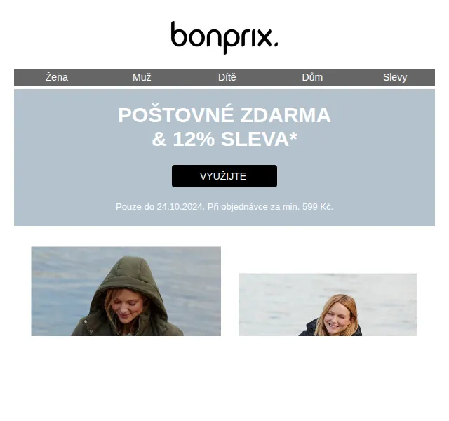 Bonprix: 12% sleva + poštovné zdarma – červenec 2026 | Nuslet.cz