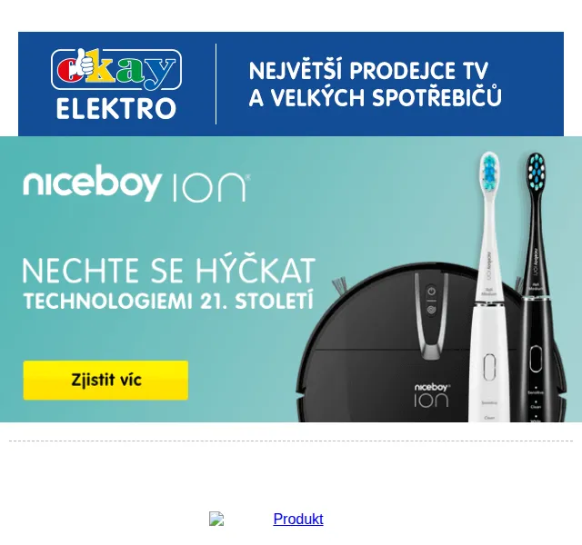 OKAY: Robotické vysavače Niceboy ION od 3990 Kč – červen 2026 | Nuslet.cz