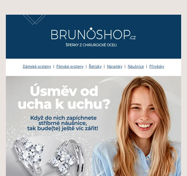 BRUNOshop.cz: Stříbrné náušnice od 440 Kč – červen 2026 | Nuslet.cz