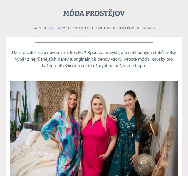 Móda Prostějov: Nová jarní kolekce – červenec 2026 | Nuslet.cz