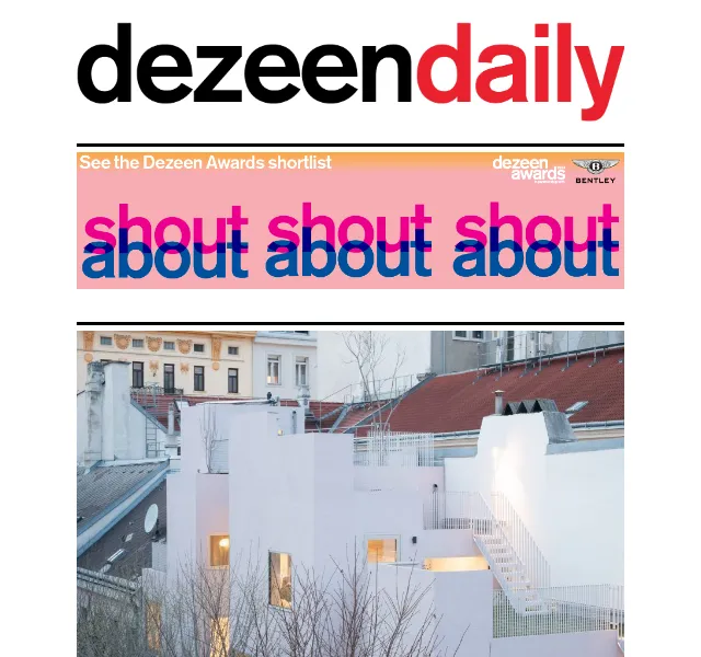 Dezeen Daily: Novinky z architektury a designu – červenec 2026 | Nuslet.cz