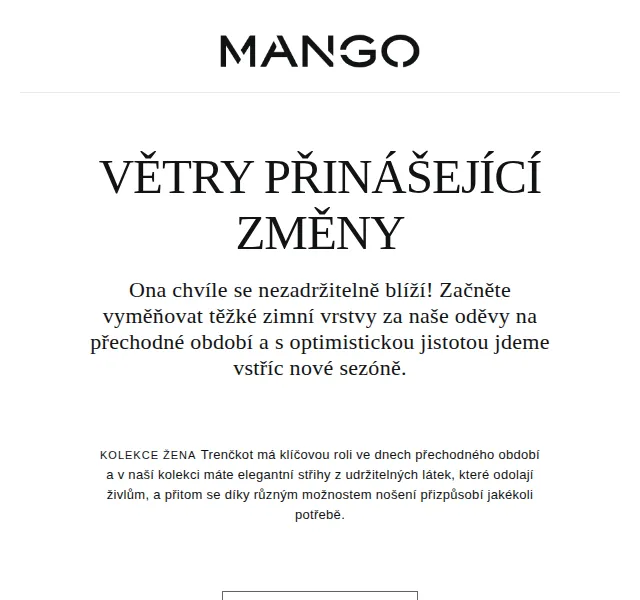 MANGO Home: Oděvy na přechodné období – červen 2026 | Nuslet.cz