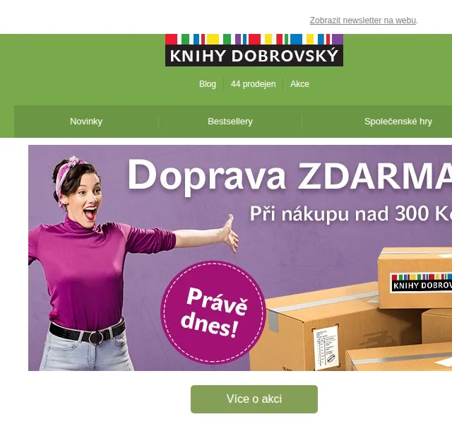 KnihyDobrovsky.cz: Doprava zdarma nad 300 Kč – červen 2026 | Nuslet.cz
