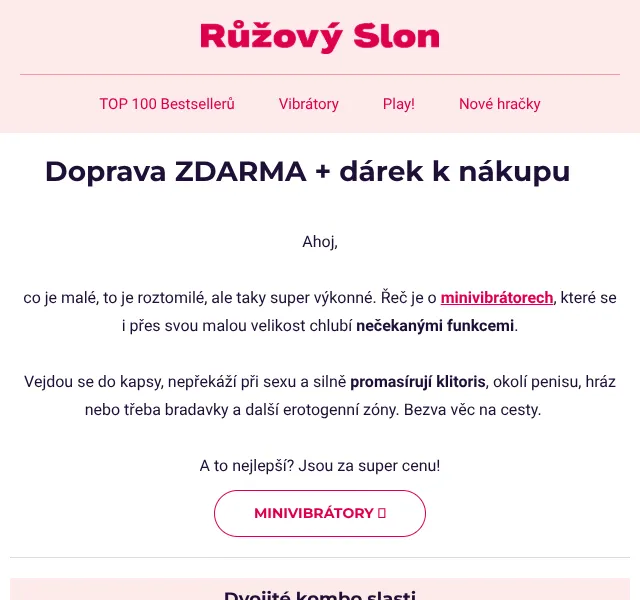 RuzovySlon.cz: Minivibrátory se slevou až 20 % – květen 2026