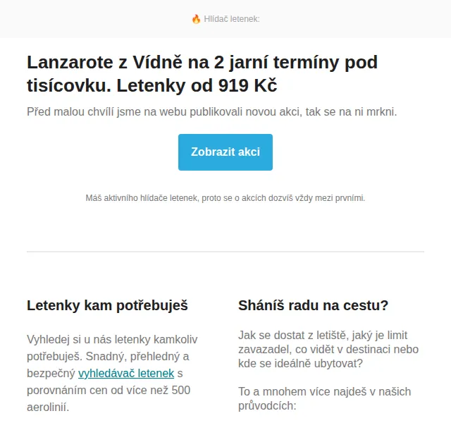 Cestujlevne.com: Lanzarote z Vídně za 919 Kč – červenec 2026 | Nuslet.cz