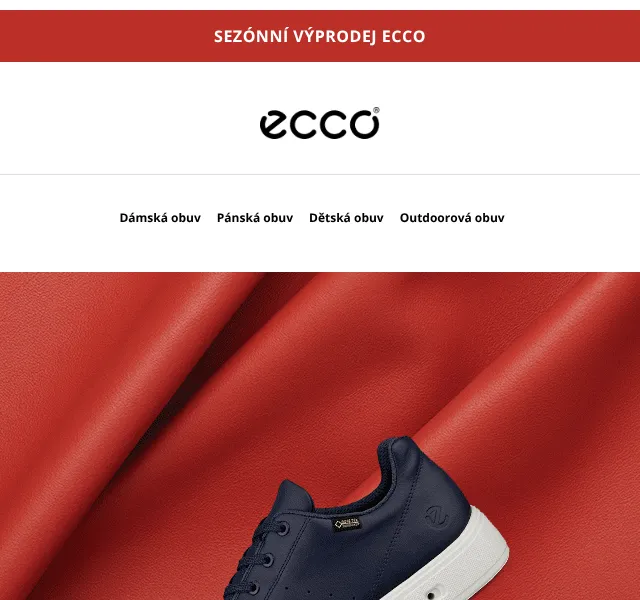 ECCO: Výprodej se slevou až 40 % – červenec 2026