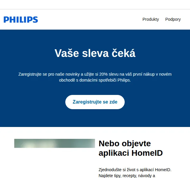 Philips: Sleva 20 % v novém obchodě s domácími spotřebiči – červenec 2026 | Nuslet.cz