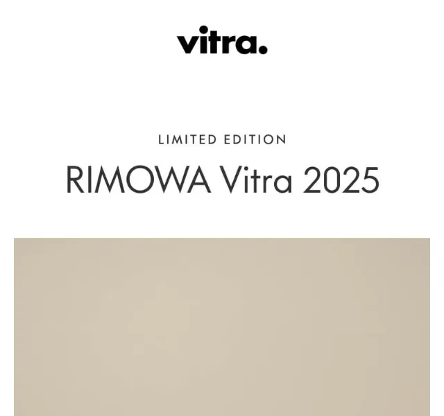 Vitra: RIMOWA exkluzivní přístup – červenec 2026 | Nuslet.cz