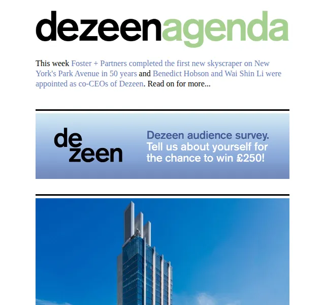 Dezeen Daily: Novinky z architektury a designu – červen 2026 | Nuslet.cz