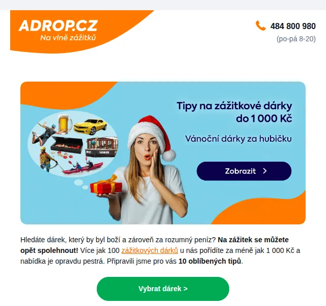 Adrop: 10 tipů na vánoční dárky pod 1 000 Kč – červenec 2026 | Nuslet.cz