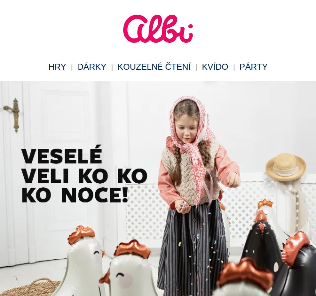 Albi: Velikonoční hry a dárky – červenec 2026 | Nuslet.cz