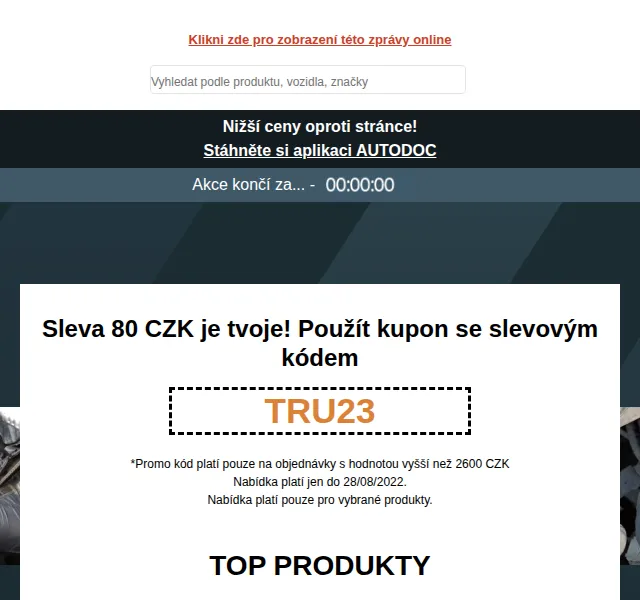 Autodoc.cz: Sleva 80 Kč na autodíly – červen 2026 | Nuslet.cz