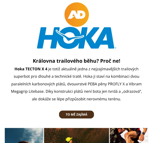AD Sport: Hoka TECTON X 4 trailové boty 6 249 Kč
