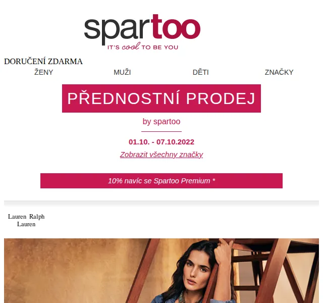 Spartoo: Až -50 % na Lauren Ralph Lauren, Dickies, David Jones – říjen 2026 | Nuslet.cz