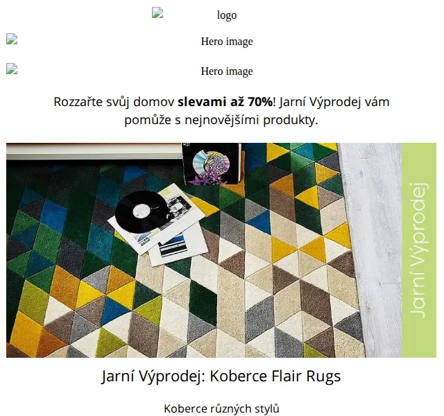 Vivre: Jarní výprodej se slevou až -70 % na koberce – červen 2026 | Nuslet.cz