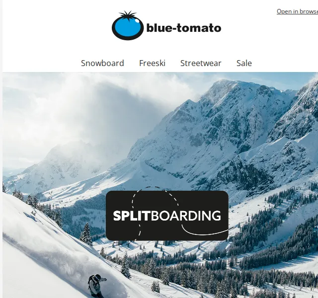BLUE TOMATO: Splitboardové vybavení – červenec 2026 | Nuslet.cz