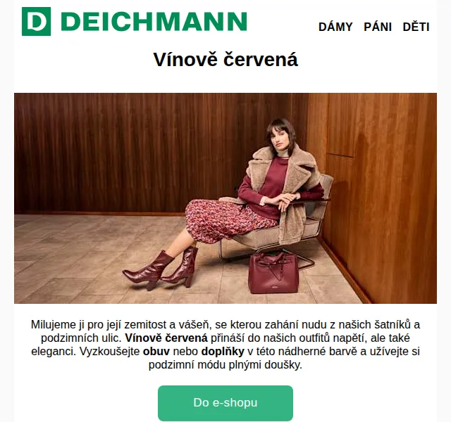 DEICHMANN: Podzimní nabídka vínově červené – červenec 2026 | Nuslet.cz