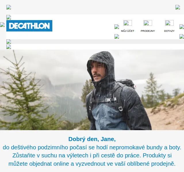 DECATHLON: nepromokavé bundy a boty od 749 Kč – červenec 2026 | Nuslet.cz