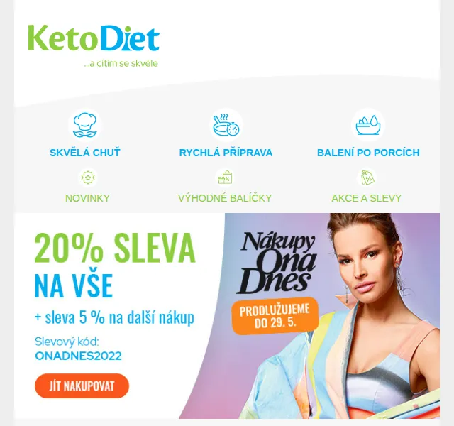 KetoDiet: 20% sleva na vše – červen 2026 | Nuslet.cz