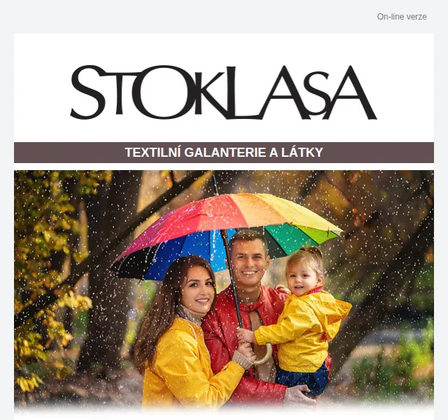 Stoklasa: Deštníky a pláštěnky se slevou až 40 % – červenec 2026 | Nuslet.cz