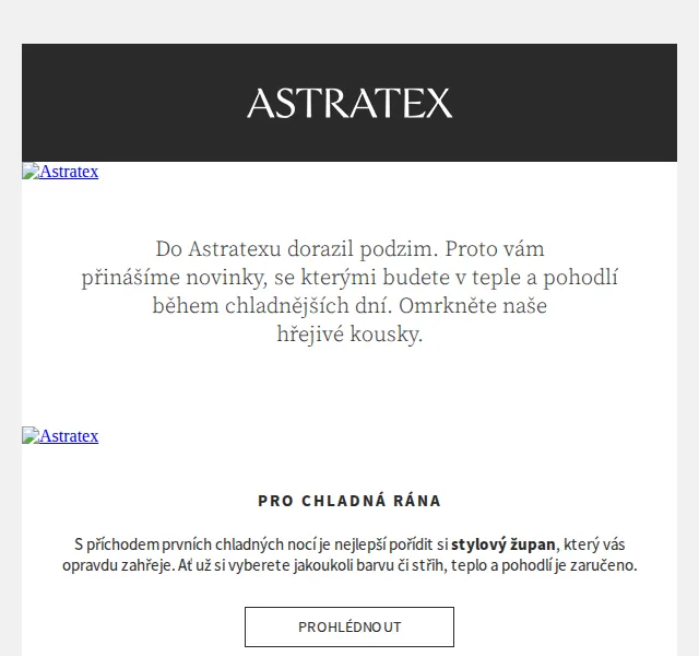 Astratex.cz: Podzimní novinky v prádle – říjen 2026 | Nuslet.cz