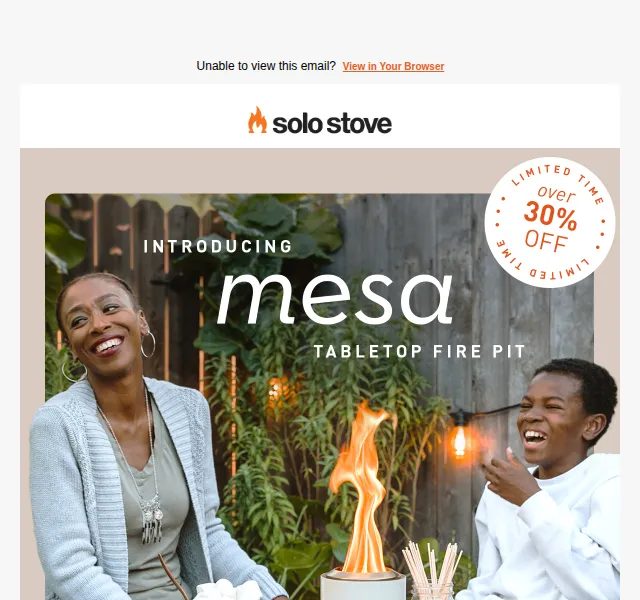 Solo Stove EU: Mesa ohniště sleva 30 % – červen 2026 | Nuslet.cz