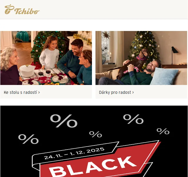 Tchibo: Sleva 25 % na Black Week – Duben 2026 | Nuslet.cz