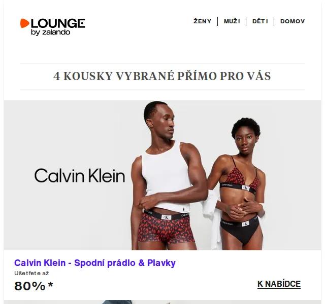 Lounge by Zalando: Calvin Klein sleva až 80 % – červenec 2026 | Nuslet.cz