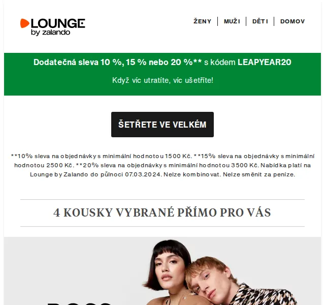Lounge by Zalando: Až 80% slevy BOSS, s.Oliver – červenec 2026 | Nuslet.cz