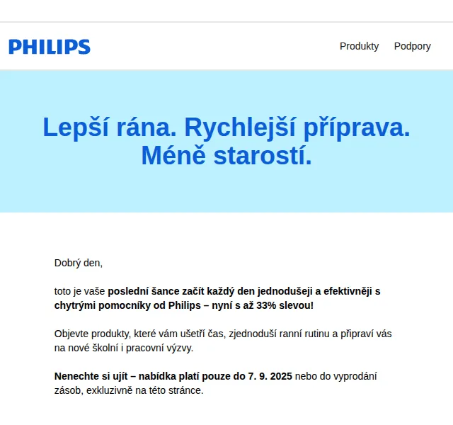Philips: Slevy až 33 % – září 2025 | Nuslet.cz