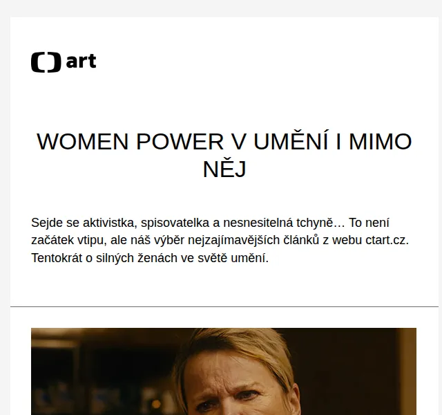 Web ČT art: Women power v umění – červenec 2026 | Nuslet.cz