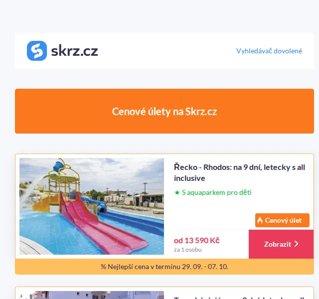 Vánoce na Skrz: Dovolená Rhodos all inclusive od 13 590 Kč – září 2026 | Nuslet.cz