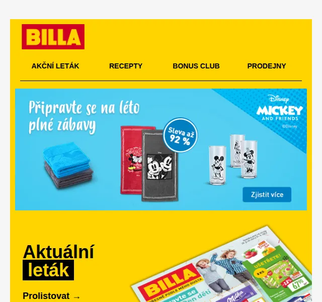 Billa: Twister mini multipack 67,90 Kč nebo Granini 1 l za 33,90 Kč – červen 2026 | Nuslet.cz