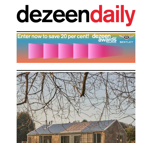 Dezeen Daily: architektura a design – červenec 2026 | Nuslet.cz