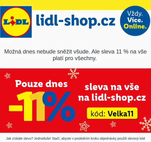 Lidl: 11% sleva na vše – listopad 2024 | Nuslet.cz