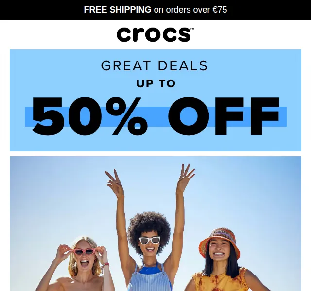 Crocs: sleva až 50 % na vybrané modely – červen 2026 | Nuslet.cz