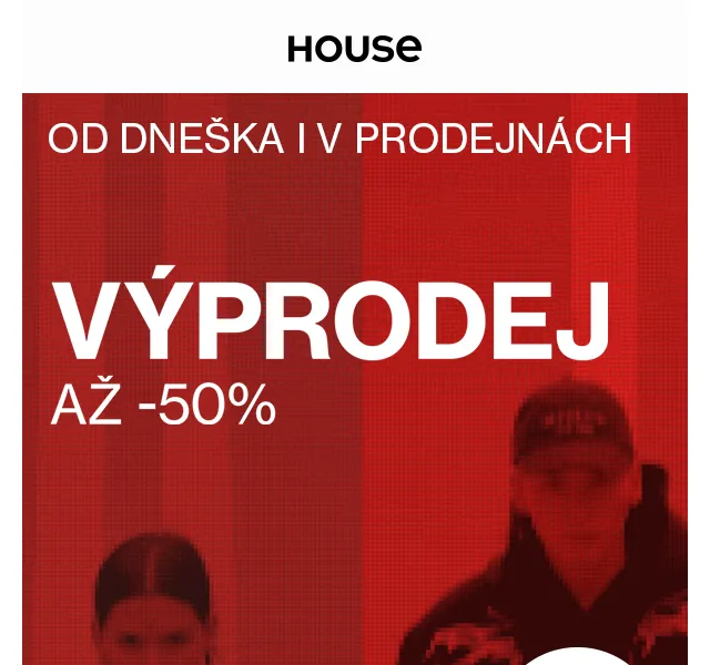 HOUSE: Výprodej až -50 % – červenec 2026 | Nuslet.cz