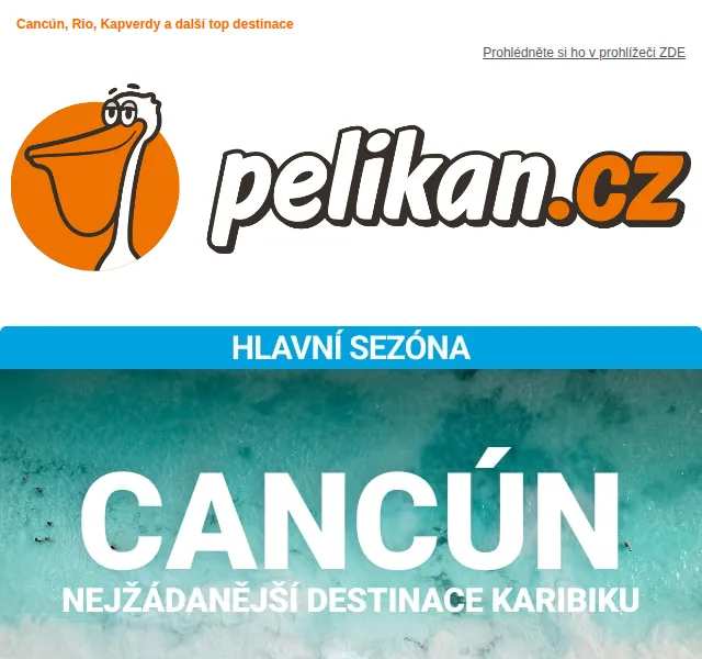 ✈ Pelikan.cz: Exotika od 7 590 Kč – červen 2026 | Nuslet.cz