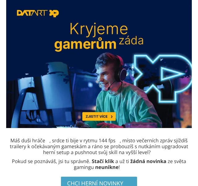 DATART: Herní recap květen 2026 – HyperX, PS5 sleva | Nuslet.cz
